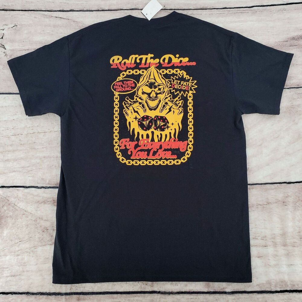 Empyre Roll The Dice Medium Shirt Black Mens Zumiez Skate Snowboard Tee NWT